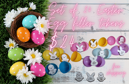 Easter Egg Tokens-FREE SHIPPING