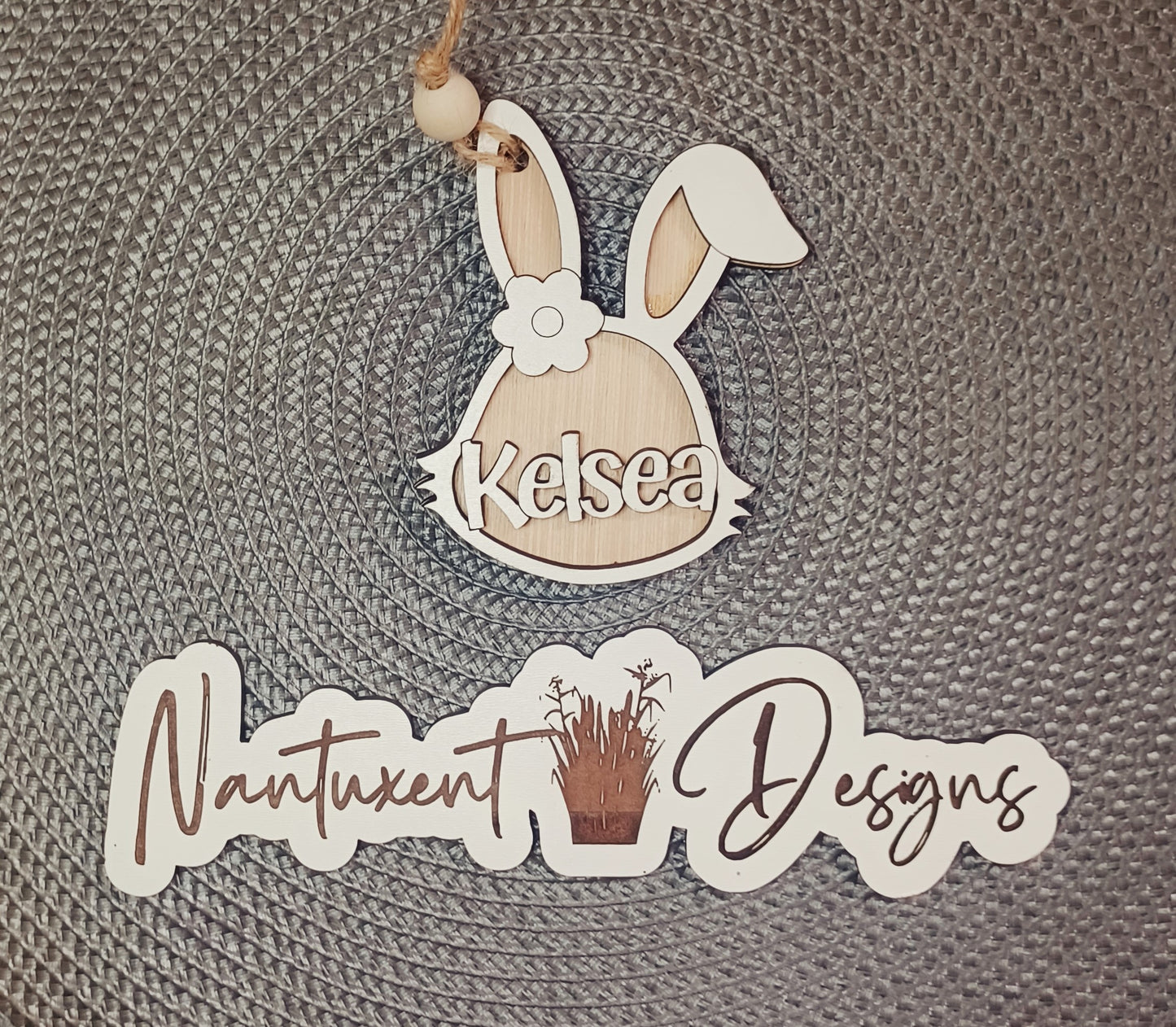 Easter Basket Tag-Bunny or Chick--Personalized